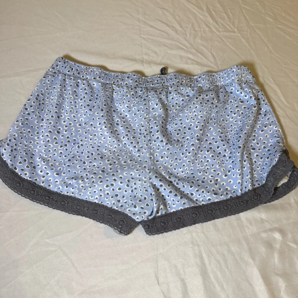 PJ Salvage Light Blue and Charcoal Lounge‎ Shorts